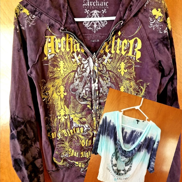 Hoodie Affliction Archaic Ladies Graphic⭐ - Picture 1 of 4